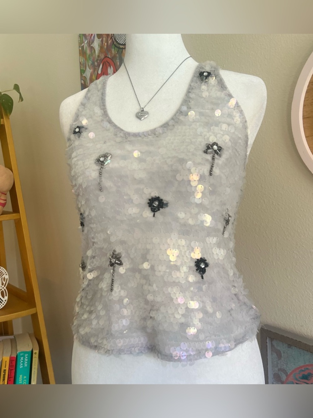 free people sequin tank 🐚